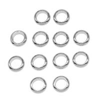 Stainless Steel Spacer Bead, Donut, silver color plated Approx 