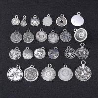 Bijoux pendentifs en Zinc alliage , alliage de zinc, Placage, argent, 20mm, Vendu par sac