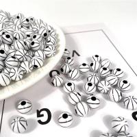 Solide Acryl Perlen, rund, Einbrennlack, DIY, weiß, 11mm, 500G/Tasche, verkauft von Tasche