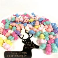Solide Acryl Perlen, Bonbons, Einbrennlack, DIY, gemischte Farben, 9x18mm, 500G/Tasche, verkauft von Tasche