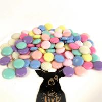 Solide Acryl Perlen, rund, Einbrennlack, DIY, gemischte Farben, 5.7x13.5mm, 750PCs/Tasche, verkauft von Tasche