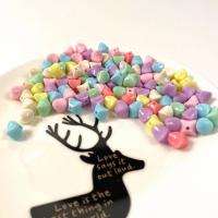 Mode Kunststoff-Perlen, Kunststoff, DIY, gemischte Farben, 9mm, 500G/Tasche, verkauft von Tasche