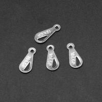 Stainless Steel Extender Chain Drop, silver color plated Approx 