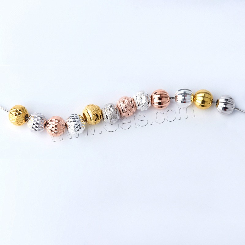 Round Sterling Silver Beads, 925 Sterling Silver, plated, different size for choice, more colors for choice, Sold By PC