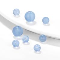 Aquamarine Beads, Round  blue 