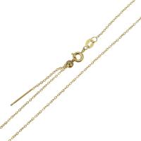 Cadena del collar de acero inoxidable, Joyería & para mujer, dorado, 1.5x1mm, longitud:18 Inch, Vendido por Sarta