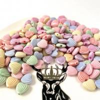 Mode Kunststoff-Perlen, Kunststoff, Herz, Epoxidharzklebstoff, DIY, gemischte Farben, 10x11mm, 500G/Tasche, verkauft von Tasche