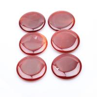 Red Agate Pendants, Flat Round, polished, DIY, red 