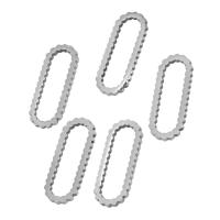 Stainless Steel Linking Ring, plated Approx 