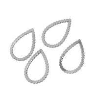 Нержавеющая сталь Связывание кольцо, нержавеющая сталь, Каплевидная форма, Другое покрытие Приблизительно 10ПК/сумка, продается сумка