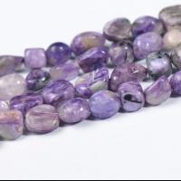 Natürliche Charoit Perlen, Unregelmäßige, violett, 4x6x8mm, verkauft von Strang