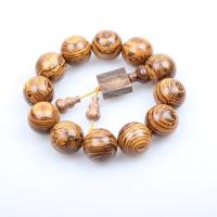 Деревянные браслеты, деревянный, с Сандал, Связанный вручную, Много цветов для выбора, 20mm, продается Strand