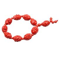 Мода Киноварь браслет, Красно-коричневый 9ПК/Strand, продается Strand