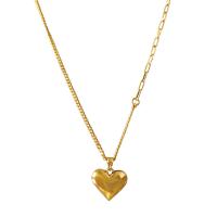 Brass Jewelry Necklace, Heart, plated & for woman 