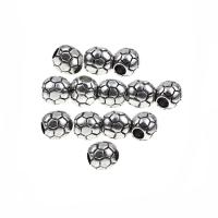 Stainless Steel Large Hole Beads, blacken 