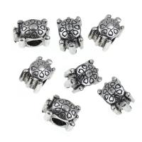 Stainless Steel Large Hole Beads, Turtle, anoint, blacken 