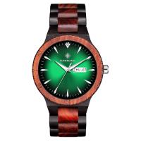 Men Wrist Watch, Sandalwood, with Organic Glass, Japanese movement, stainless steel watch band clasp, waterproofless & for man 43*10mm,221mm 