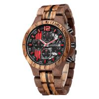 Men Wrist Watch, Sandalwood, stainless steel watch band clasp, waterproofless & for man 42*23mm,206mm 