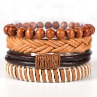 PU Leather Cord Bracelets, Adjustable & fashion jewelry & Unisex, 6CM,17-18CM,8-9CM 