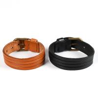 PU Leather Cord Bracelets, Adjustable & fashion jewelry & Unisex 