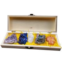 Natürlicher Quarz Mineralien Specimen, mit Ores, gemischte Farben, 35-70mm, verkauft von Box