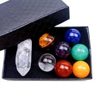 Драгоценный камень украшения, Природный кварцевый, полированный, разноцветный, 16mmuff0c28-35mmuff0c80*50*25mmuff0c70*100mm, продается Box
