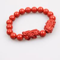 Мода Киноварь браслет, полированный, Красно-коричневый продается Strand