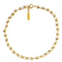 Brass Jewelry Necklace, with 0.78inch extender chain, 18K gold plated, fashion jewelry & for woman Approx 20 Inch 