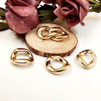 Acrylic Linking Ring, plated, DIY, gold 
