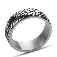 Titanium Steel Finger Ring & for man, 7mm 