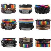 Wrap Bracelets, PU Leather, with Zinc Alloy, Adjustable & fashion jewelry & Unisex 6CM,17-18CM,8-9CM 