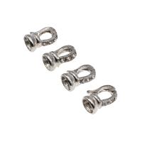 Copper Alloy Foldover Clasp, silver color plated Approx 