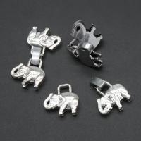 Copper Alloy Foldover Clasp, Elephant, plated nickel, lead & cadmium free Approx 