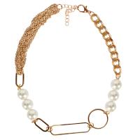 プラスチック真珠のネックレス, アルミニウム, とともに プラスチック製パール, メッキ, 金色, 500mm, 売り手 ストランド