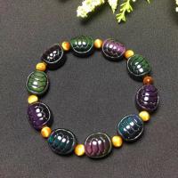 Obsidienne arc-en-ciel bracelet, couleurs mélangées Vendu par PC