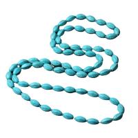 Turquoise Jewelry Necklace, Synthetic Turquoise, polished, blue, 1180mm 