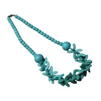 Turquoise Jewelry Necklace, Synthetic Turquoise, polished, blue, 500mm 