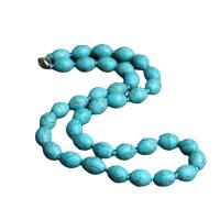 Turquoise Jewelry Necklace, Synthetic Turquoise, polished, blue, 47cm,48cm 