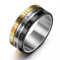Titanium Steel Finger Ring, polished  & for man 