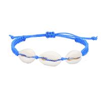 Friendship Bracelets, Shell, with Wax Cord, fashion jewelry & Unisex 15-30cm 