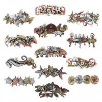 Hair Barrettes, Zinc Alloy, plated & for woman 