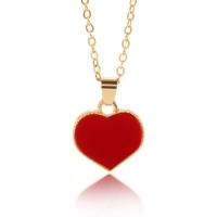 Zinc Alloy Necklace, Heart, plated, fashion jewelry Approx 17 Inch 
