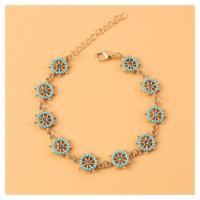 Zinc Alloy Anklet, with 9inch extender chain, plated, mixed colors cm 