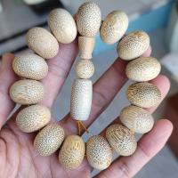 Bamboo Buddhist Beads Bracelet, beige, 20mm 