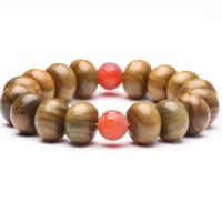 Green Sandalwood Buddhist Beads Bracelet, Abacus, Buddhist jewelry, brown 
