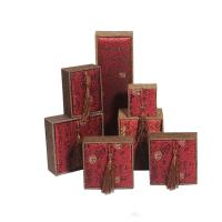 Boîte Cadeau de bijoux, bois, rouge Vendu par PC