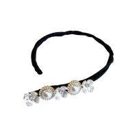Perlas plásticas Hacedor de Moño del Pelo, con diamantes de imitación, diferentes estilos para la opción & para mujer, 250mm, Vendido por UD