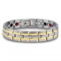 Titane bracelet en acier et bracelet, Acier titane, Placage, pour homme, argent, 12mm .66 pouce, Vendu par brin