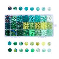 Perles de verre mixte, DIY, plus de couleurs à choisir, Vendu par boîte
