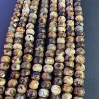 Agate Beads, Abacus, brown 
